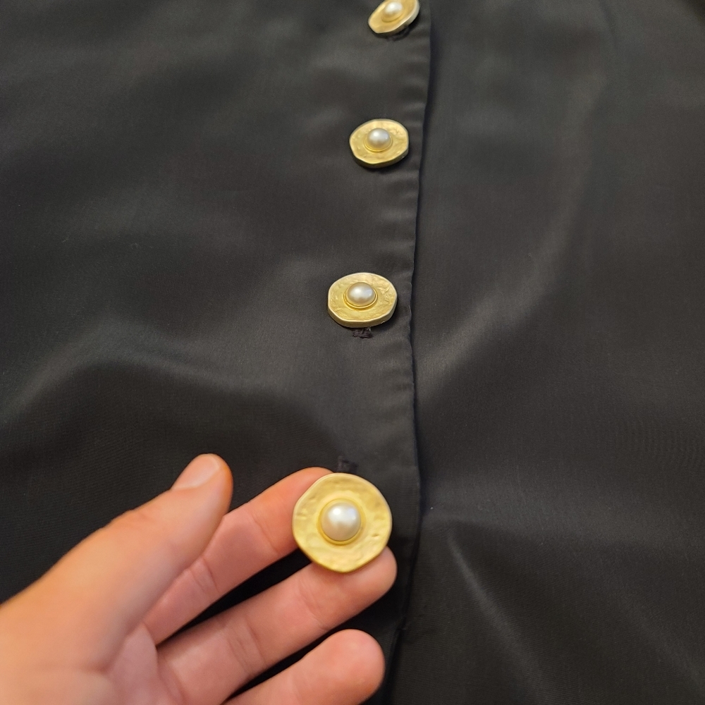 Vintage Microlux Blouse Top - Picture 3 of 3